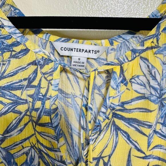 Counterparts BOHO Women's Bamboo Design Size S Long Sleeve Tunic Top - Picture 2 of 3